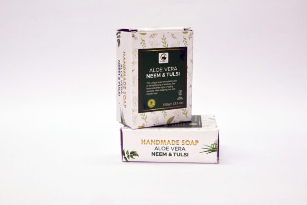 Hand Made Soap with Aloe Vera, Neem and Tulsi